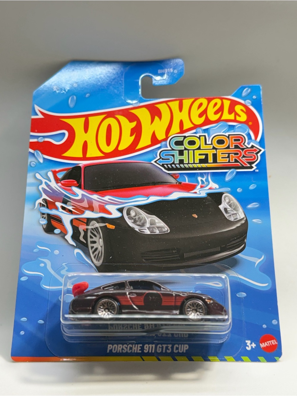 Hot Wheels Color Shifters Porsche 911 GT3 Cup - Black and Red